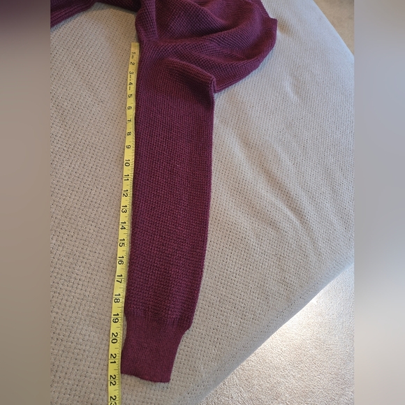 New American Eagle Outfitters Men's large tall burgundy henley sweater pullover - Picture 6 of 9